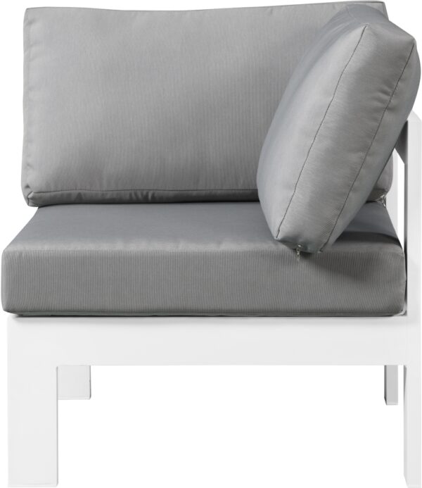 Nizuc Water Resistant Fabric Upholstered Outdoor Patio Modular Corner Chair