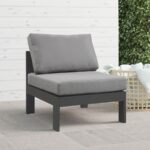 Nizuc Water Resistant Fabric Upholstered Outdoor Patio Modular Armless Chair