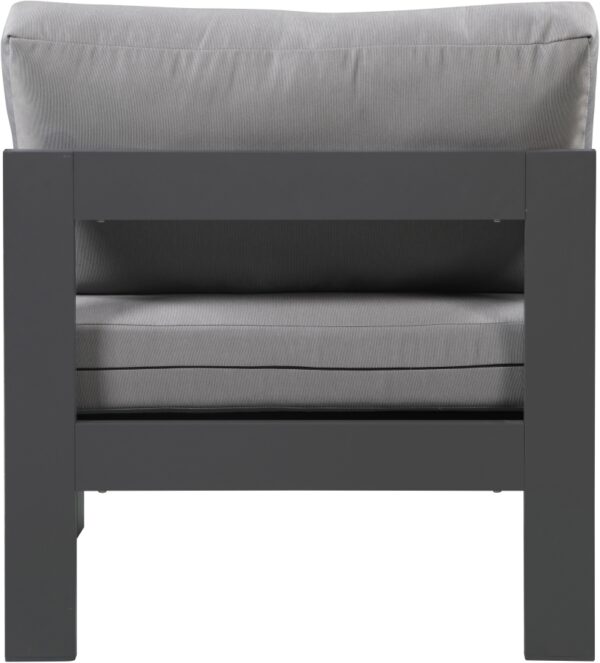 Nizuc Water Resistant Fabric Upholstered Outdoor Patio Modular Armless Chair