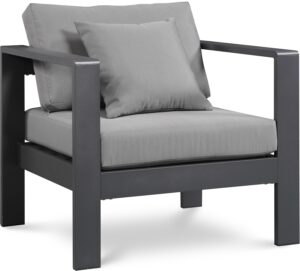 Nizuc Water Resistant Fabric Upholstered Outdoor Patio Arm Chair
