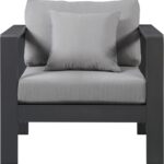 Nizuc Water Resistant Fabric Upholstered Outdoor Patio Arm Chair