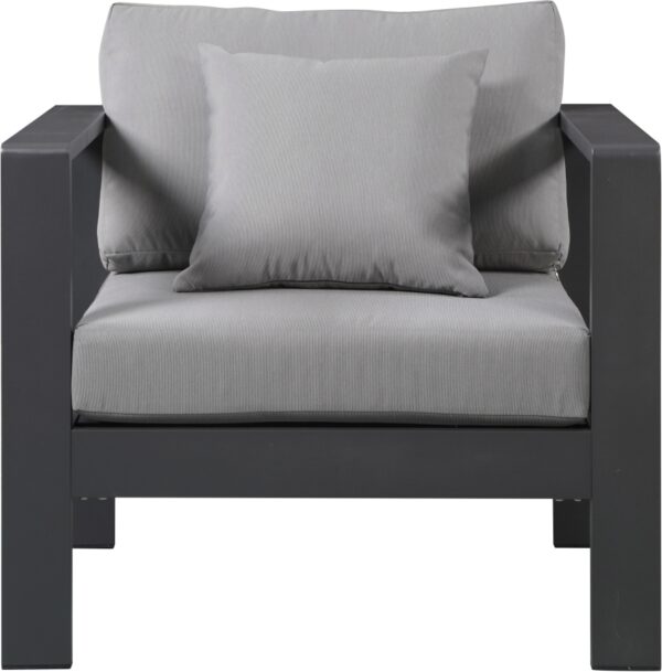 Nizuc Water Resistant Fabric Upholstered Outdoor Patio Arm Chair