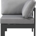 Nizuc Water Resistant Fabric Upholstered Outdoor Patio Modular Corner Chair