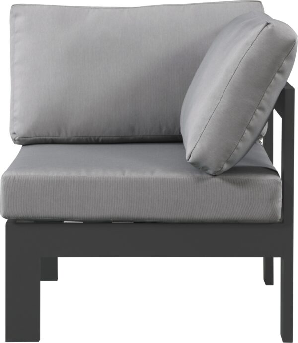 Nizuc Water Resistant Fabric Upholstered Outdoor Patio Modular Corner Chair
