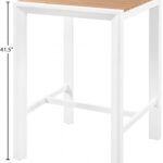 Nizuc Aluminum Outdoor Patio Aluminum Bar Table