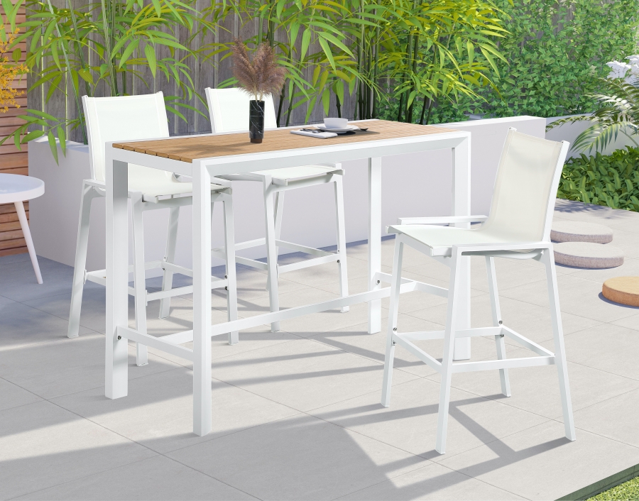 Nizuc Aluminum Outdoor Patio Aluminum Bar Table