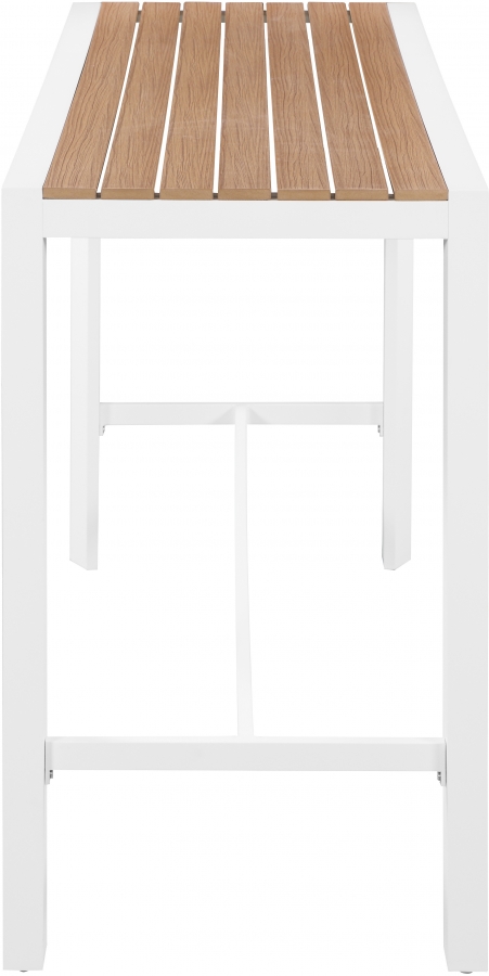 Nizuc Aluminum Outdoor Patio Aluminum Bar Table