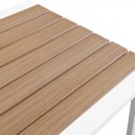 Nizuc Aluminum Outdoor Patio Aluminum Bar Table