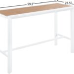 Nizuc Aluminum Outdoor Patio Aluminum Bar Table