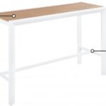 Nizuc Aluminum Outdoor Patio Aluminum Bar Table