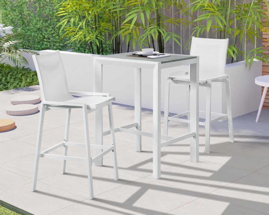 Nizuc Aluminum Outdoor Patio Aluminum Bar Table
