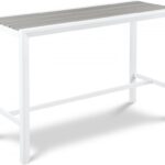 Nizuc Aluminum Outdoor Patio Aluminum Bar Table