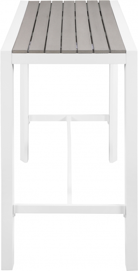 Nizuc Aluminum Outdoor Patio Aluminum Bar Table
