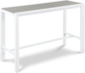 Nizuc Aluminum Outdoor Patio Aluminum Bar Table