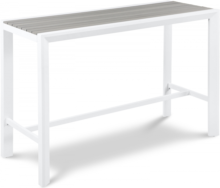 Nizuc Aluminum Outdoor Patio Aluminum Bar Table