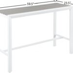 Nizuc Aluminum Outdoor Patio Aluminum Bar Table