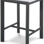 Nizuc Aluminum Outdoor Patio Aluminum Bar Table