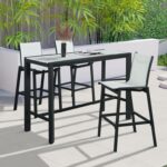 Nizuc Aluminum Outdoor Patio Aluminum Bar Table
