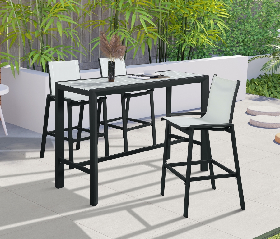 Nizuc Aluminum Outdoor Patio Aluminum Bar Table