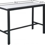 Nizuc Aluminum Outdoor Patio Aluminum Bar Table