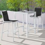 Nizuc Mesh Water Resistant Fabric Outdoor Patio Bar Stool