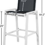 Nizuc Mesh Water Resistant Fabric Outdoor Patio Bar Stool