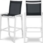 Nizuc Mesh Water Resistant Fabric Outdoor Patio Bar Stool