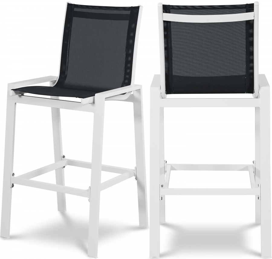 Nizuc Mesh Water Resistant Fabric Outdoor Patio Bar Stool