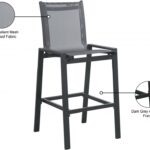 Nizuc Mesh Water Resistant Fabric Outdoor Patio Bar Stool