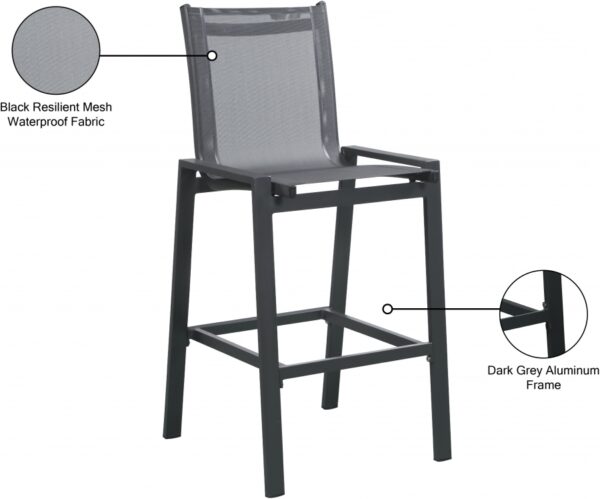 Nizuc Mesh Water Resistant Fabric Outdoor Patio Bar Stool