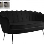 Gardenia 60" Velvet Upholstered Loveseat