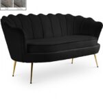Gardenia 60" Velvet Upholstered Loveseat