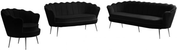 Gardenia 60" Velvet Upholstered Loveseat