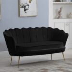 Gardenia 60" Velvet Upholstered Loveseat