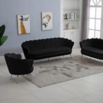 Gardenia 60" Velvet Upholstered Loveseat