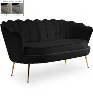 Gardenia 60" Velvet Upholstered Loveseat