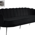 Gardenia 80" Velvet Upholstered Sofa