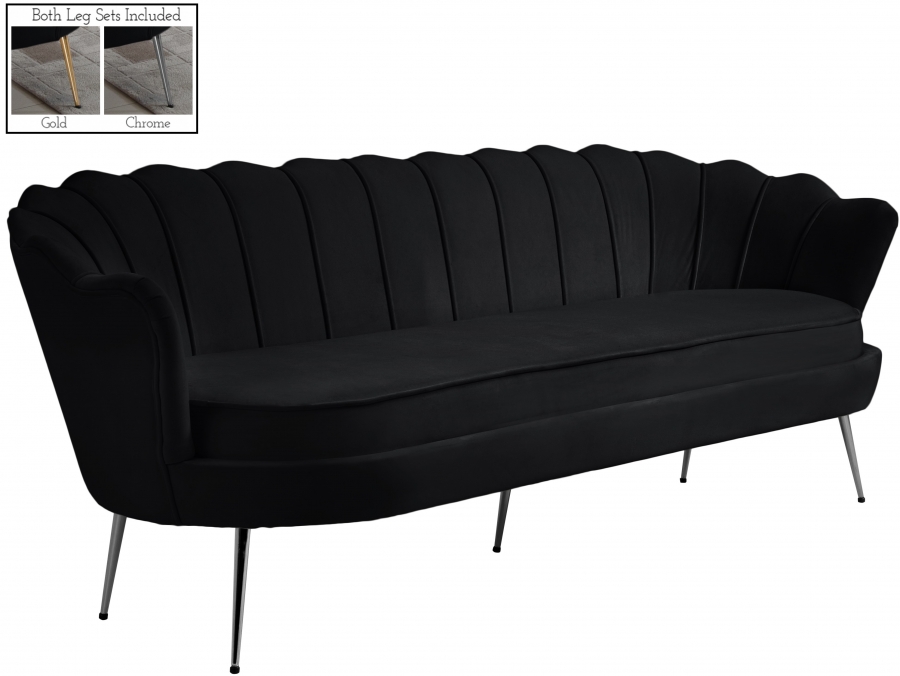 Gardenia 80" Velvet Upholstered Sofa