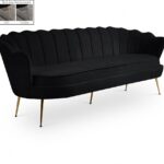 Gardenia 80" Velvet Upholstered Sofa