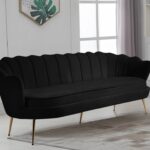 Gardenia 80" Velvet Upholstered Sofa