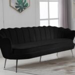 Gardenia 80" Velvet Upholstered Sofa
