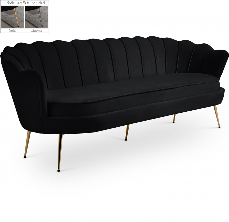 Gardenia 80" Velvet Upholstered Sofa