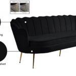 Gardenia 80" Velvet Upholstered Sofa