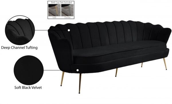 Gardenia 80" Velvet Upholstered Sofa