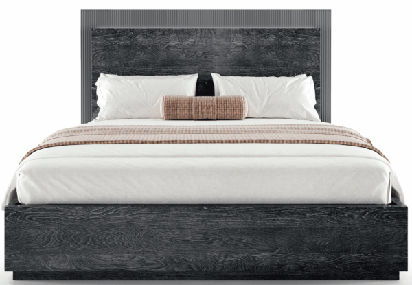 Onyx King size Bed w/Wooden headboard