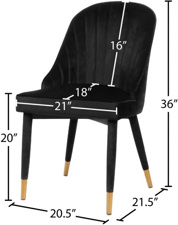 Belle Velvet Upholstered Dining Chair