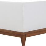 Rio Off White Water Resistant Fabric Upholstered Outdoor Patio Modular Corner Chair