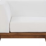 Rio Off White Water Resistant Fabric Upholstered Outdoor Patio Modular Corner Chair