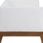 Rio 62" Off White Water Resistant Fabric Upholstered Outdoor Patio 2pc. Modular Loveseat