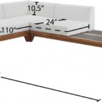 Rio 125" Off White Water Resistant Fabric Upholstered Outdoor Patio 5pc. Modular Sectional
